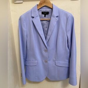 Talbots 8P Light Blue Double-Weave Blazer Jacket